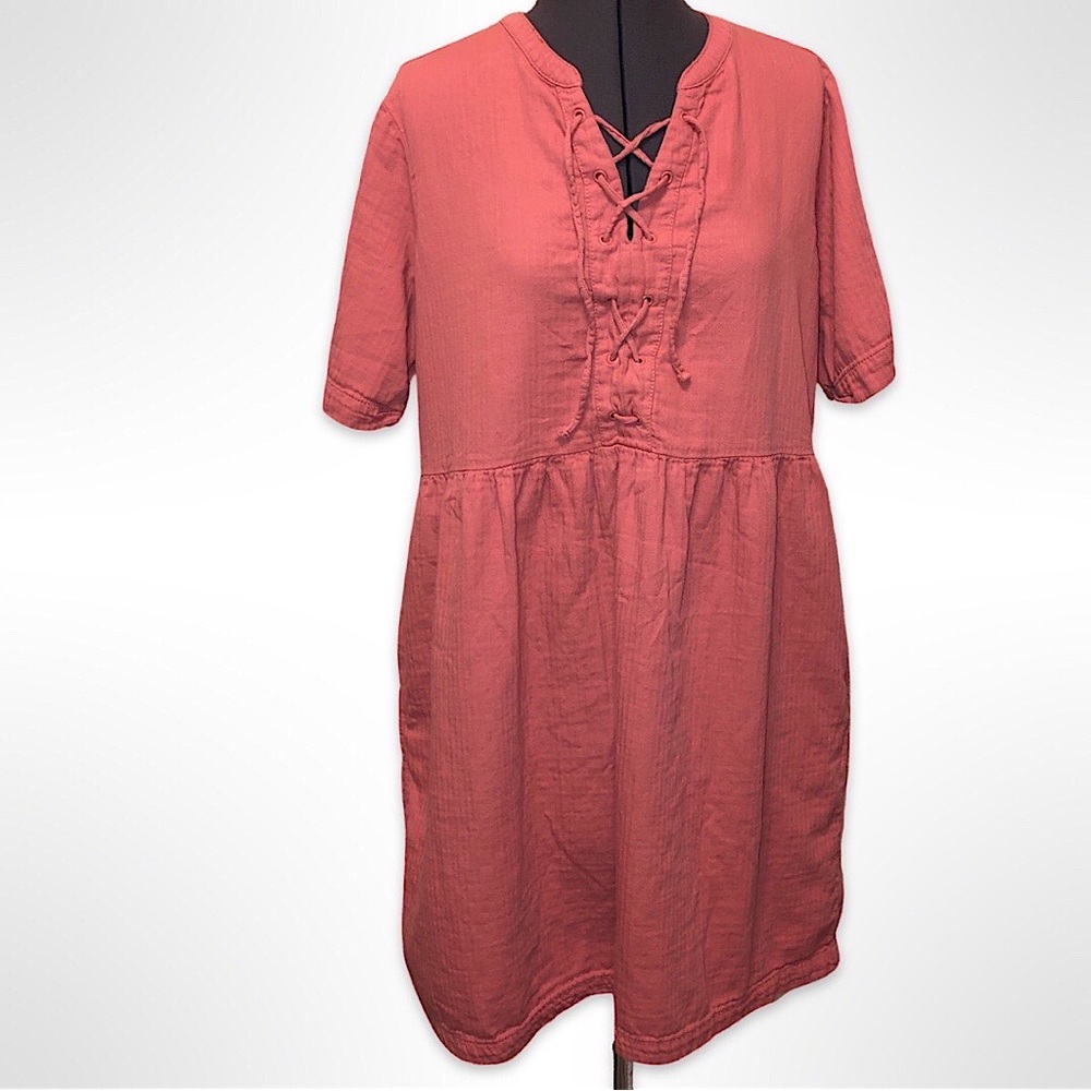Old Navy Coral Pink Pocket Dress